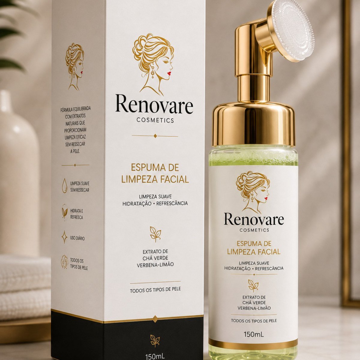 Espuma de Limpeza Facial Renovare